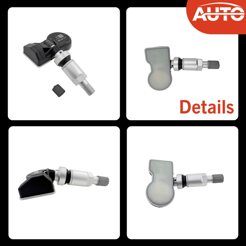 4Pack Universal Programmed TPMS Sensor Tire Pressure Monitoring Sensors Compatible with 2000-2023 All Mercedes Benz Model 433Mhz 315Mhz