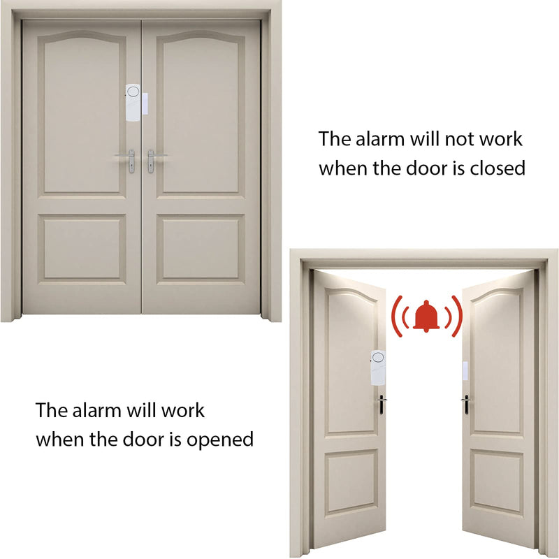 [Australia - AusPower] - Door Window Alarm, 90DB Door Alarms for Kids Safety, Wireless Sensor Door Window Burglar Alarm-Window Pool Alarms for Home (15 Pack) 15 Pack 