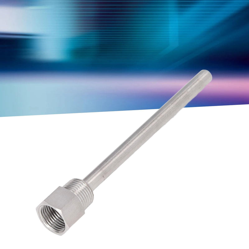 [Australia - AusPower] - Stainless Steel Thermowell, 6.7in Length G1/2 Male Thread Thermometer Well, Temperature Sensors Thermowells Replacement, Thermometer Instruments Thermowell for Needle Thermometers in Kettles 