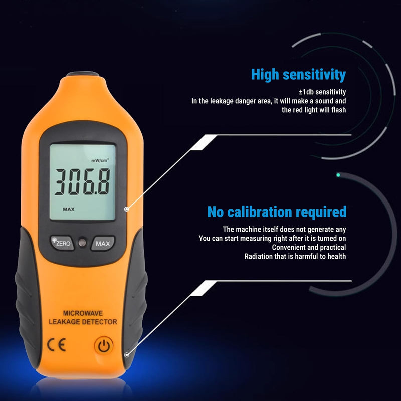[Australia - AusPower] - Telituny Radiation Detector, HT-M2 Microwave EMF Meter, LCD Display Microwave Leak Detector, Radiation Meter Tester, Electromagnetic EMF Meter Tester 0-9.99 MW/cm2 