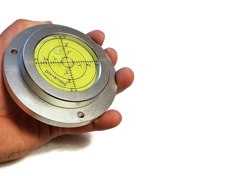 [Australia - AusPower] - 4" High Accuracy Aluminium Housing Big Bullseye Level Bubble Spirit Level with Mounting Hole for RV Crane Pile Driver 100mm/4" 