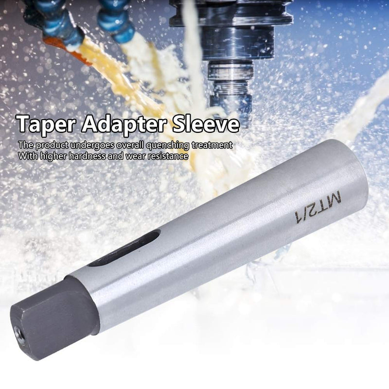 [Australia - AusPower] - Cone Reducing Adapter Drill Sleeve, Cone Reducing Adapter Drill Sleeve Silver, High Hardness, Wear Resistance, Conversions for Drill with Tapered Shank 