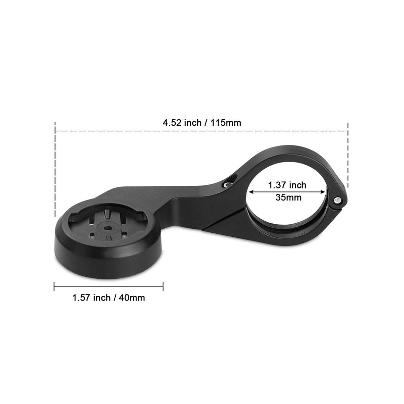 [Australia - AusPower] - CooSpo Bike Computer Mount, Out-Front Bike Computer Mount Compatible with Garmin,Wahoo,XOSS Bike Computer, Out Front Bracket Plastic Bike Computer Mount Adapter Base YCJ-BK 