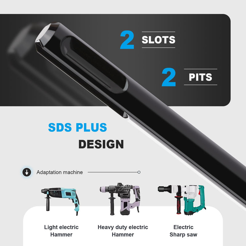 1/2" x 24" Auger Drill Bit with SDS Plus Shank for Wood,Tri Flute Ship Auger Long Drill Bit for Soft and Hard Wood,Tree Stump,Plastic,Drywall and Composite Materials 1/2"x24"