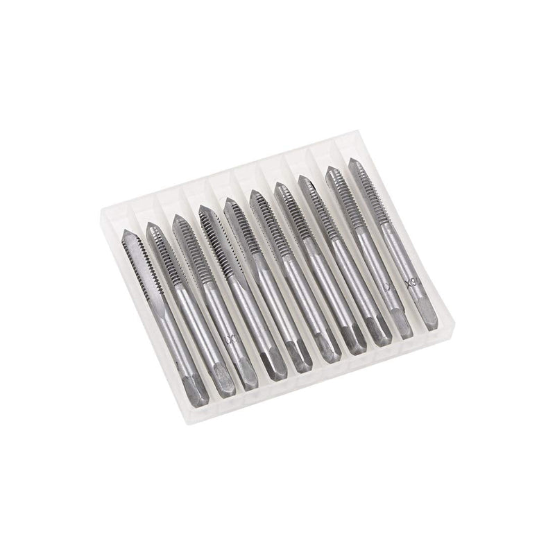 [Australia - AusPower] - uxcell 5 Pairs Metric Hand Threading Tap Set M6 Thread 1mm Pitch Taper & Plug Milling Taps Straight Flutes High Speed Steel M6 x 1 