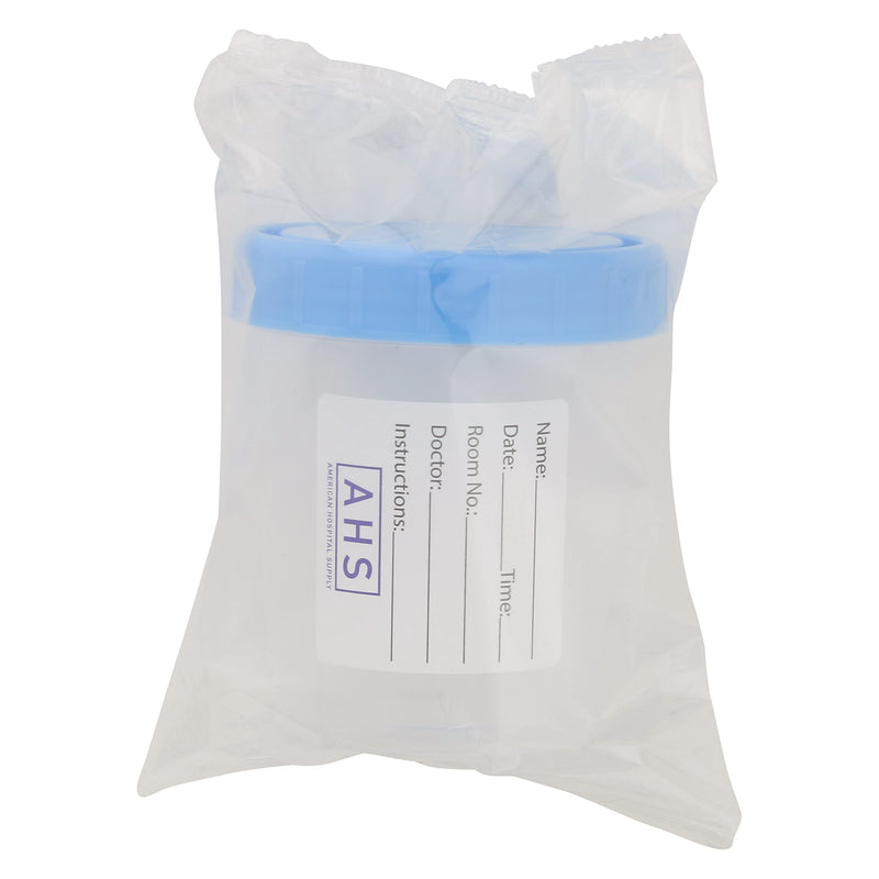 [Australia - AusPower] - AHS American Hospital Supply Sterile Specimen Cups | Sterile Urine Cups with Lids | Single-Use Urine Sample Containers with Screw On, Leak-Resistant Lid, (Pack of 10) 4 Oz. Pack of 10 