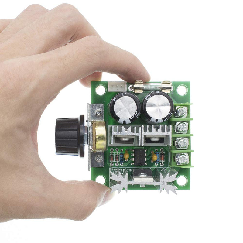 [Australia - AusPower] - Youmile 12V ~ 40V 10A PWM DC Motor Speed Controller Module Mini PWM Speed Controller Switch Regulator for Arduino with 2 Pieces 10A Glass Fuse 