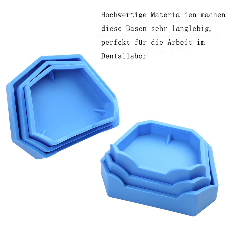 Tooth Imprint Set, 6 Molds for Base Molding Trays Base Mold Set | Silicone Dental Base Molds Set 3 Sizes Durable Ideal for dentists, technicians & training - precise & hygienic
