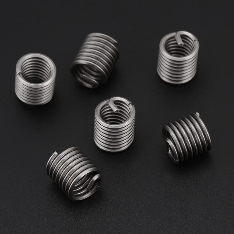 [Australia - AusPower] - 60PCS Wire Insert Thread Repair Kit, 304 Stainless Steel Wire Screw Sleeve Thread Repair Inserts Assortment Kit 