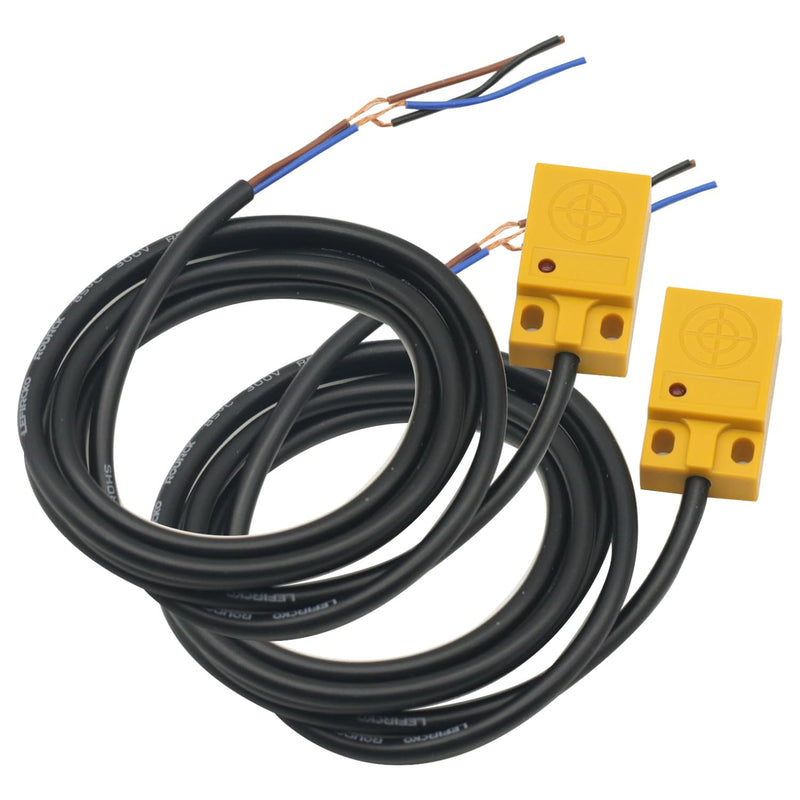 [Australia - AusPower] - 2PCS Inductive Proximity Sensor DC 6-36V 5mm 3 Wire Inductive Proximity Sensor Detection Switch NPN Module 