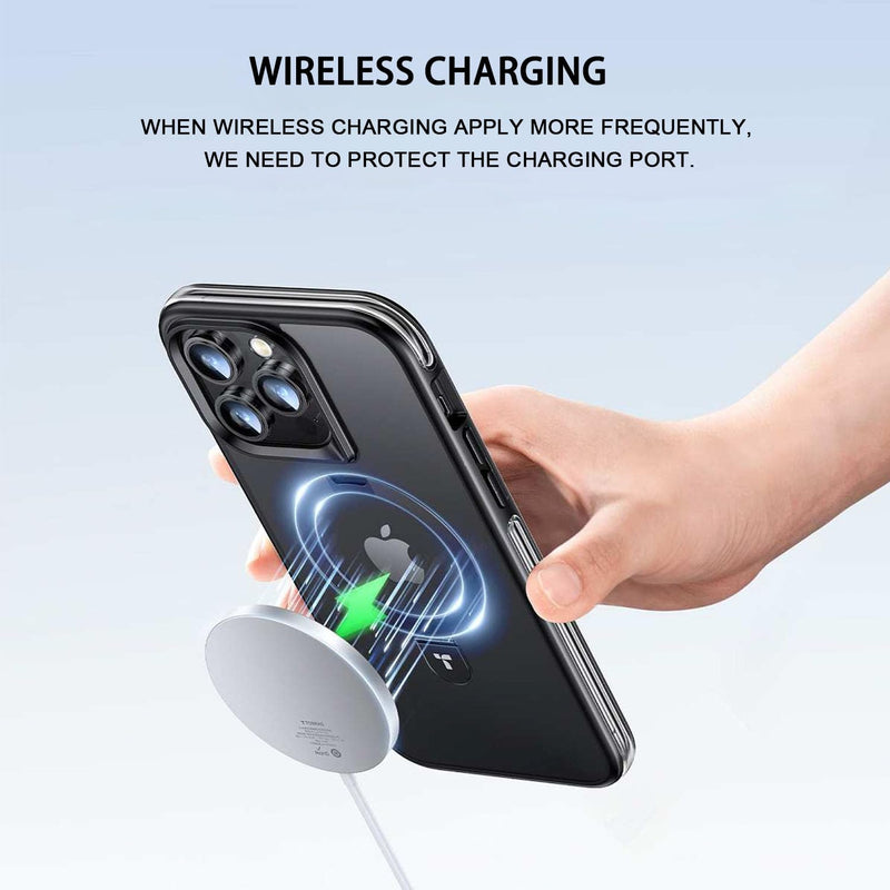 [Australia - AusPower] - 4 Pack Designed for iPhone 15 Pro Max Plus USB C Anti Dust Plugs C Charging Port Covers with 2 Plug Holders, Full Protection Caps Wireless Charging Friendly Phone Accessories(Gray) 