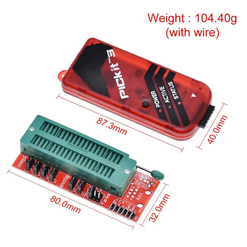 [Australia - AusPower] - PICKIT3 Programmer + PIC ICD2 PICKit 2/3 Programming Adapter Universal Programmer Seat FZ0508 
