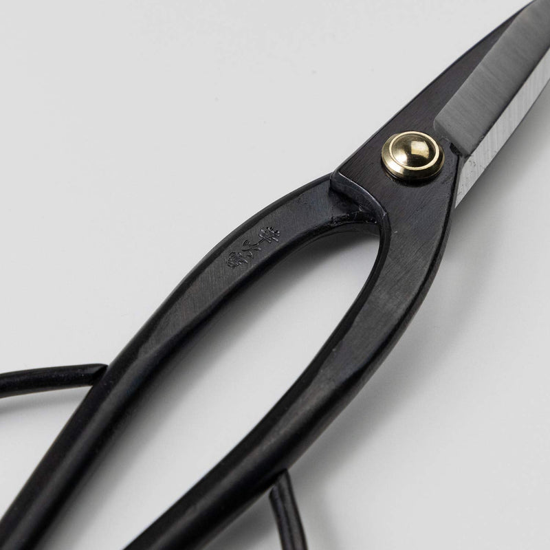 Wazakura Ashinaga Bonsai Pruning Scissors 8inch (200mm) MADE IN JAPAN, Long Handle Bonsai Cutter in Carbon Steel, Rose Pruning Shears, Flower Scissors, Japanese Gardening Tools Ashinaga Long Handle Black