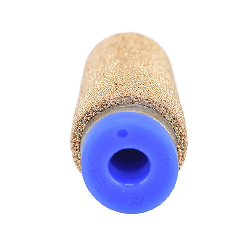 [Australia - AusPower] - 4 pieces PSF-4 pneumatic silencer, noise absorber, copper, pneumatic compressed air silencer for cylinders, solenoid valves, crankcase, transmission, fuel tanks, pneumatic tools 