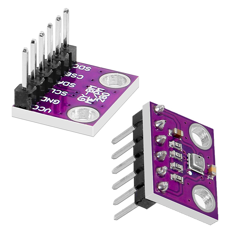 [Australia - AusPower] - 2PCS BME280 3.3V Sensor Module Pre-Soldered High Precision Atmospheric Pressure Sensor GY-BME280-3.3 Temperature Humidity Sensor Module for Raspberry Pi and Other MicroControllers 