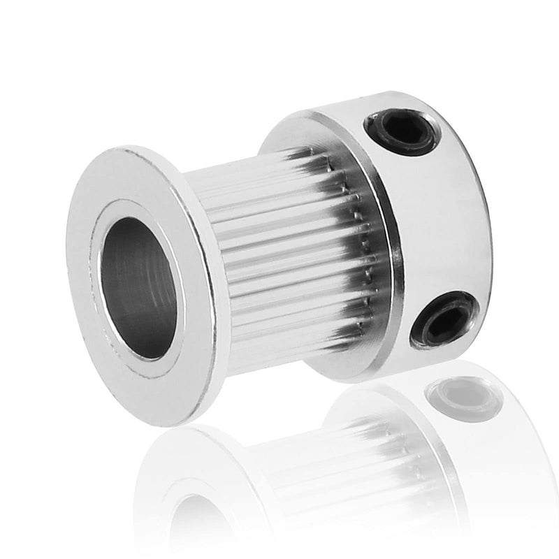 [Australia - AusPower] - 5pcs GT2 Pulley 20 Teeth 8mm Bore Fit 10mm Belt Width, Aluminum Timing Pulley Wheel Synchronous Wheels Gear Part for 3D Printer 10mm Belt, Pulley 