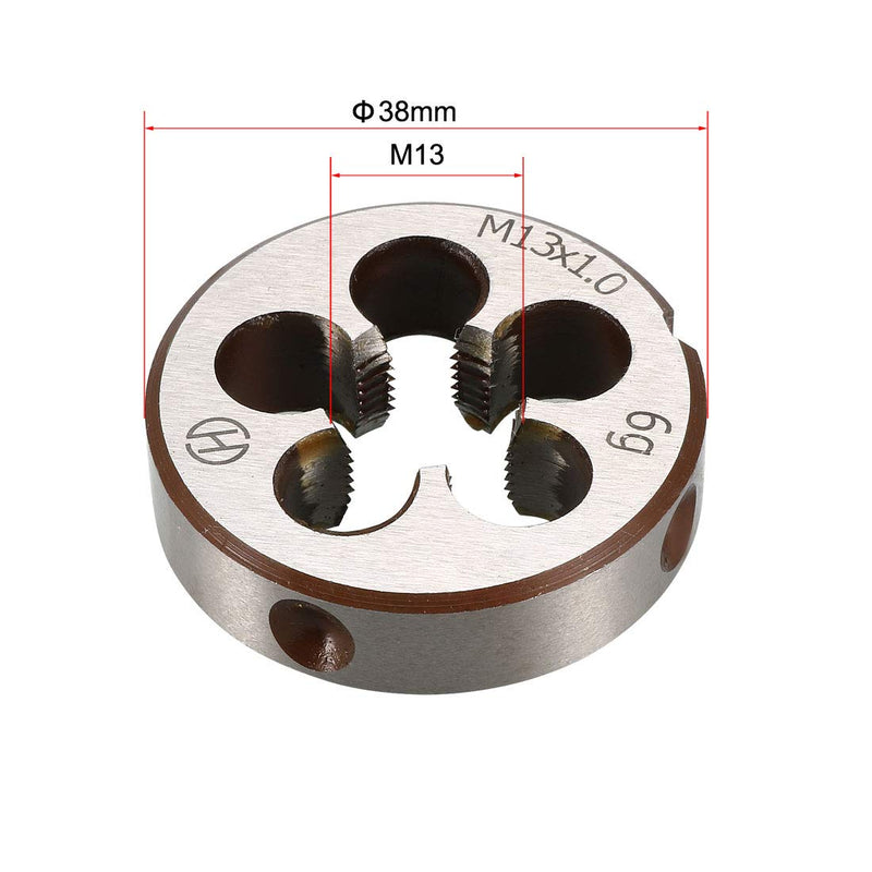 [Australia - AusPower] - sourcing map M13x1 Metric Round Die Machine Thread Die 38mm OD Alloy Steel 