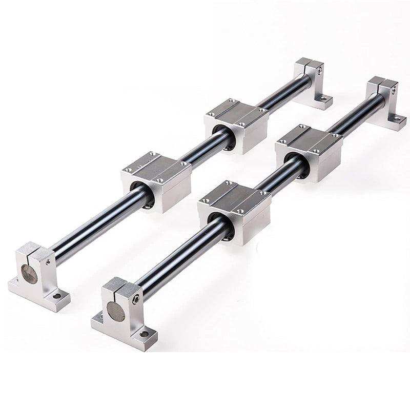 Linear Motion Rod Shaft Guide D 12mm x L 19.69 inch / 500mm Case Hardened Chrome Plated for 3D Printer, DIY, CNC - Metric h8 Tolerance, 2Pcs L:19.69 in / 500mm Diameter:12mm