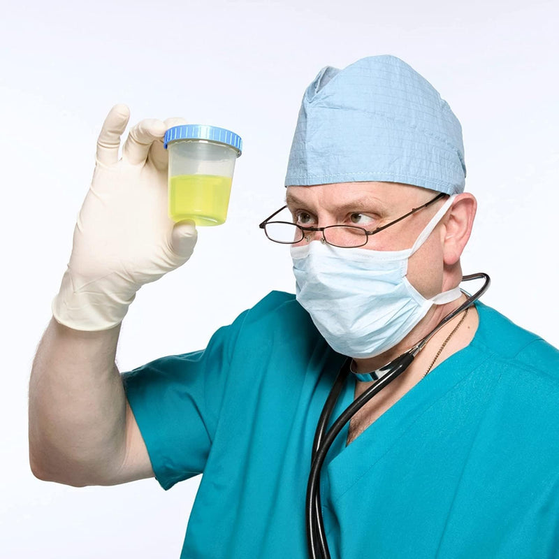 [Australia - AusPower] - Sterile Specimen Cups Individually Bagged with Lids [3 Count] 4 oz Clear Urine Collection Cup with Leak Proof Screw On Covers - 4.5 Compacity Specimens Jars – for Safe Pee, Stool, Semen Sample Testing 3 