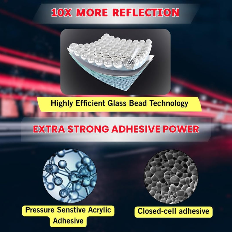 Made from 610C Reflective Tape Outdoor high Visibility Strips Safety Waterproof Conspicuity Strong Adhesive Vehicle Trailer Boats Signs car Trucks Bikes (Silver, 1.18inch/30mm x 33feet/10m) Silver, 1.18inch/30mm x 33feet/10m