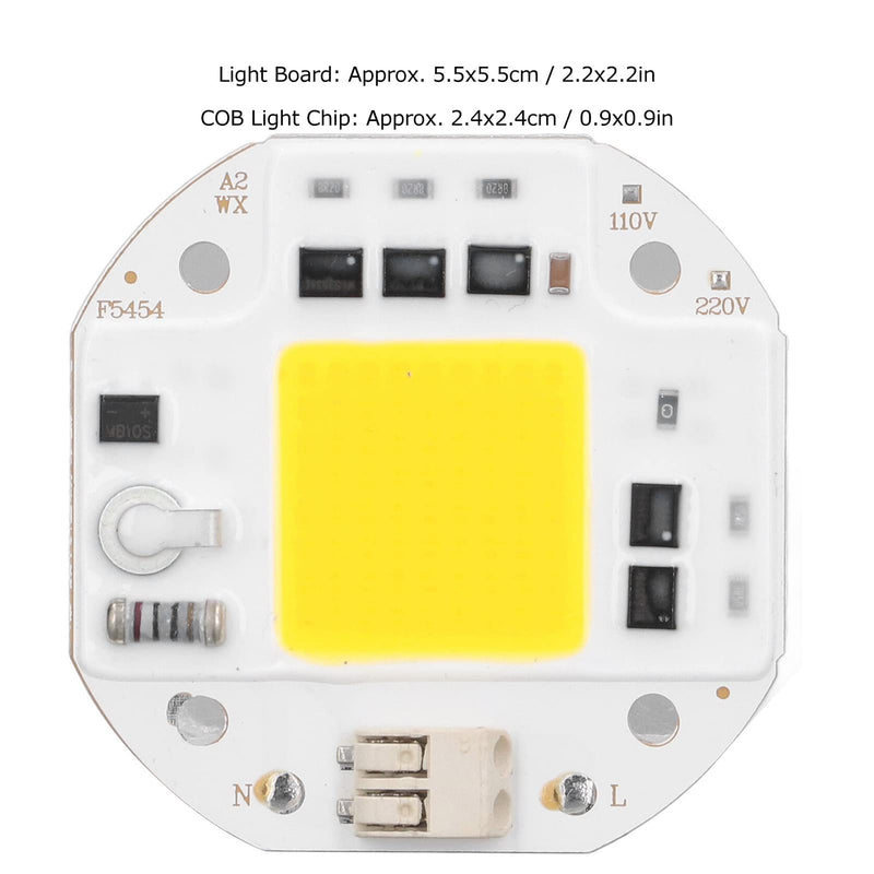 [Australia - AusPower] - Hapivida High Power LED Chip, Super Bright Integrated Chip Light Source Pearl for DIY Lighting, 100 W Warm White, Aluminium, SMD Light Emitter Components for Floodlights and Landscape Lighting 