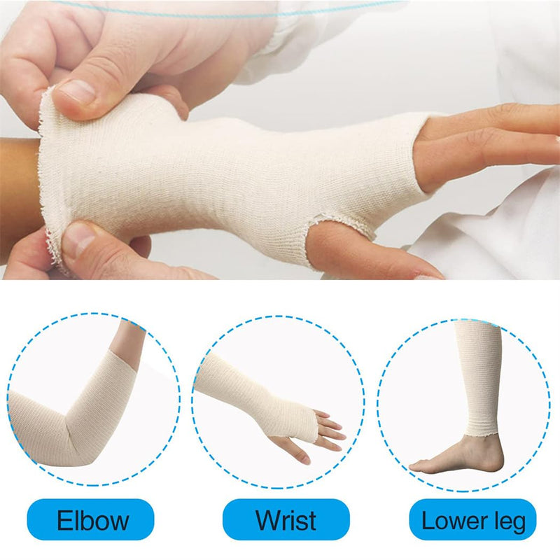[Australia - AusPower] - Tubular Bandages Elastic Support Bandage 5.9” x 5.46 Yards Tubular Compression Bandage Cast Sleeve Roll Stockinette Tubing for Large Arm Knees Legs 