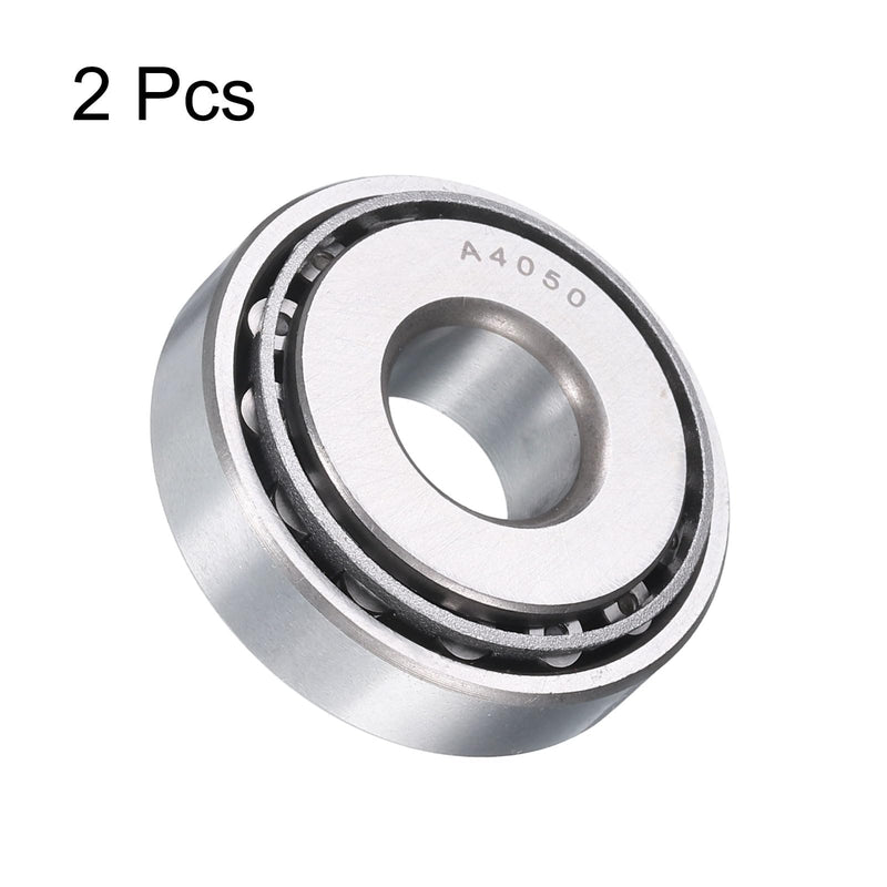 [Australia - AusPower] - uxcell 2pcs A4050/A4138 Tapered Roller Bearing Cone and Cup, 0.5" Bore x 1.3775" OD x 0.433" Thick, Chrome Steel Taper Bearing Set, ABEC-3 2 