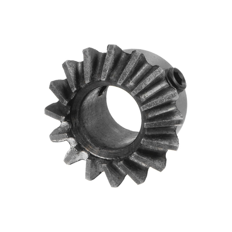 [Australia - AusPower] - 2pcs Bevel Gear 1.5M 16 Teeth 8mm Shaft Hole 1:1 Tapered Bevel Pinion Gear 45# Steel 1.5 Module 90 Degree Steering Gear with M5 Fixing Hole, for Hardware Mechanical Rotation 