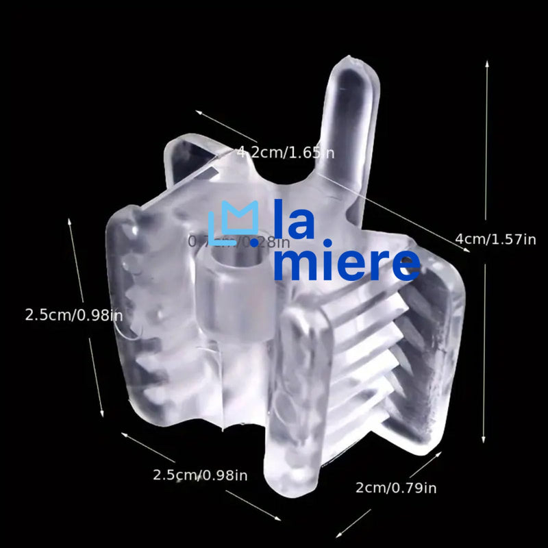 [Australia - AusPower] - 6P Dental Silicone Mouth Props for Adults and Kids, Clear Small 