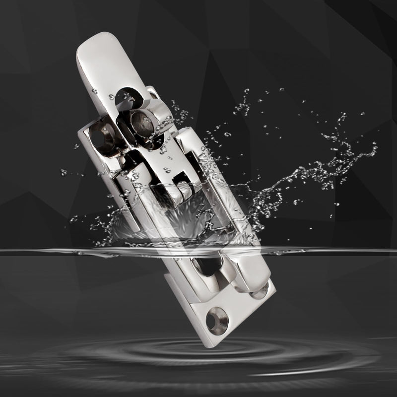 [Australia - AusPower] - Stainless Steel Hasps Marine Grade 316 SS Boat Latches Heavy Dudy Door Latch with Screws (C-2 Pack) C-2 Pack 