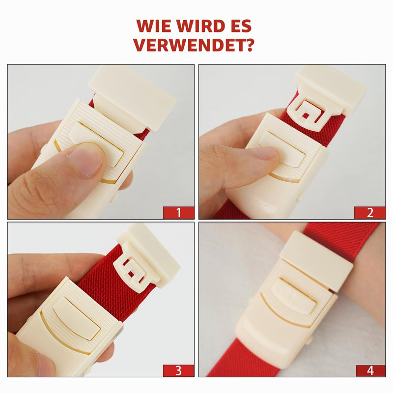 8 Piece Storage Tube Blood Collection Set Tourniquet Holster, 8 Colours Storage Hose with Buckle, Personalised Blood Collection Vein Trap for Nurses, Easy to Use
