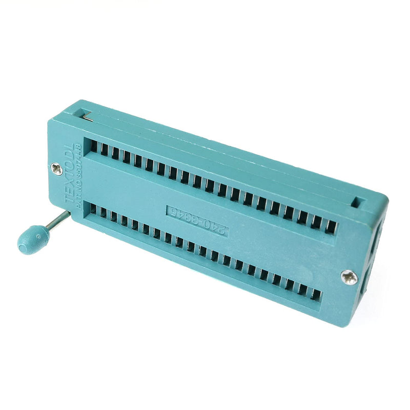 [Australia - AusPower] - 2pcs 40 Pin ZIF Dip Tester IC Test Socket Universal Integrated Circuit IC Socket, Green 