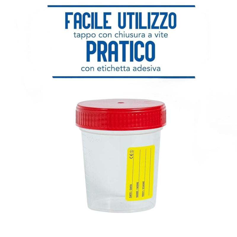 [Australia - AusPower] - Sterile Urine Containers 4 Pack 120ml with Airtight Screw Cap 