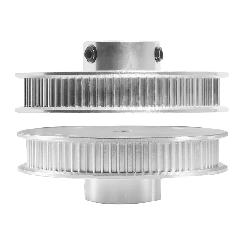 [Australia - AusPower] - DIANN 80T Pulley Synchronous Wheel 5mm Bore GT2 Timing Belt Pulley 80 Teeth Compatible with Voron 2.4 3D Printer 6mm Width Belt Silver 