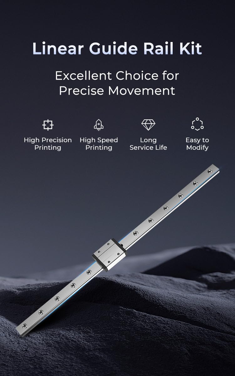 Creality Upgraded Ender-3 Linear Rail Guide Kit MGN12 320mm - High Precision, High Speed Printing, and Long Service Life - Easy to Modify, Compatible with Ender-3, Ender-3 Pro, Ender-3 V2