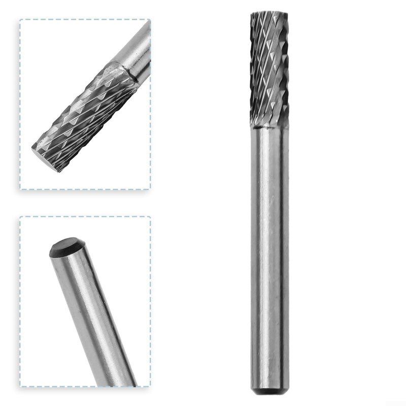 [Australia - AusPower] - Rotary Tip Burr Grinder Carbide Rotary File Milling Metal Grinding Cutter Milling Head Drill Bit 6mm Shank Weld Joint Cleaning (6mm) 6 mm 