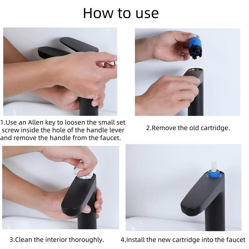 [Australia - AusPower] - Ceramic Cartridge 35 mm (1 Piece) – Replacement Part for Single Lever Kitchen Tap, Washbasin Tap, Shower Mixer Tap Blue (1 Piece) 