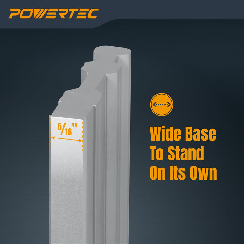 POWERTEC 24 Inch Aluminum Straight Edge – Precision Machinist Tool, .001" Tolerance, Solid One-Piece Construction – for Woodworking, Automotive, Machine Setup, and Surface Flatness Checks (72330) 24 Inch Straight Edge