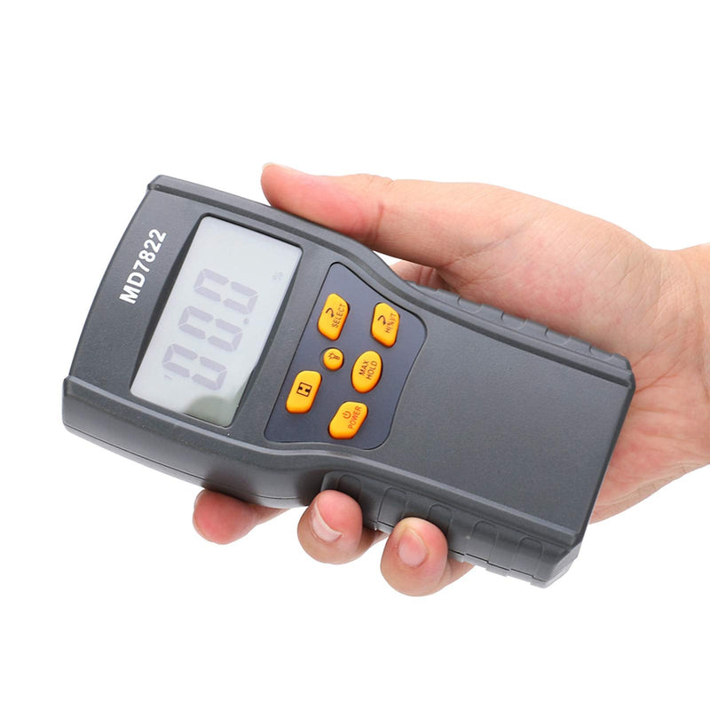 [Australia - AusPower] - Detector, Professional Digital MD-7822 Tester, Meter Portable Water Content Analyzer for Tea Corn Straw Bran Soybean Meal Grains 