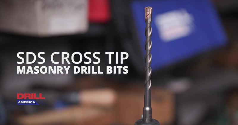 Drill America 7/16" X 18" PRO Series SDS-Plus 4-Cut Tip Hammer Bit Drill Bit 7/16" 18"