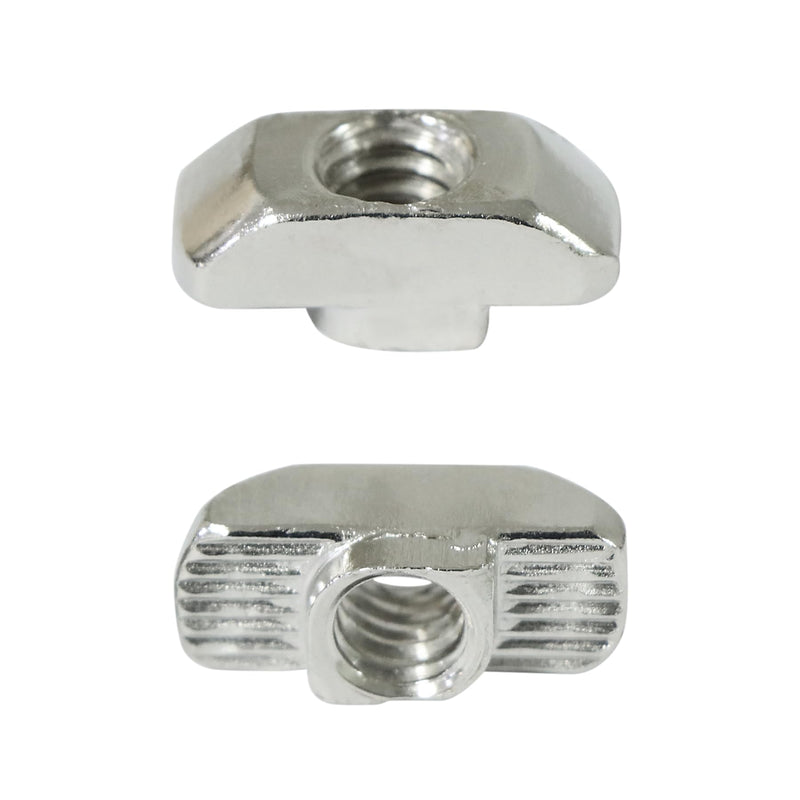 [Australia - AusPower] - 1/4"-20 Threaded Standard Steel Drop in T-Nut, Drop in T-Nuts Accessory Hardware Nuts for 15 40 Series Aluminum Extrusion Profiles Rail, 20 Packs 