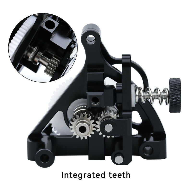 [Australia - AusPower] - Upgrade 3D Printer Accessories Parts Lightweight Sherpa Dual Gear Mini Extruder with Motor Compatible with Ender3v2 Pro Cr10 Q5 Qq-S Voro2.4 V0.1 0.2 Sprite Extruder Heater Block Kit A 