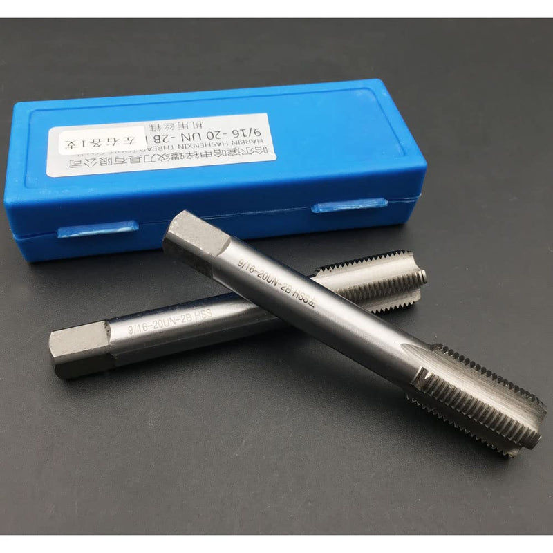 [Australia - AusPower] - 9/16-20 Right & Left Hand Thread Tap HSS set 9/16'' - 20 TPI For Bike Crank Repair 