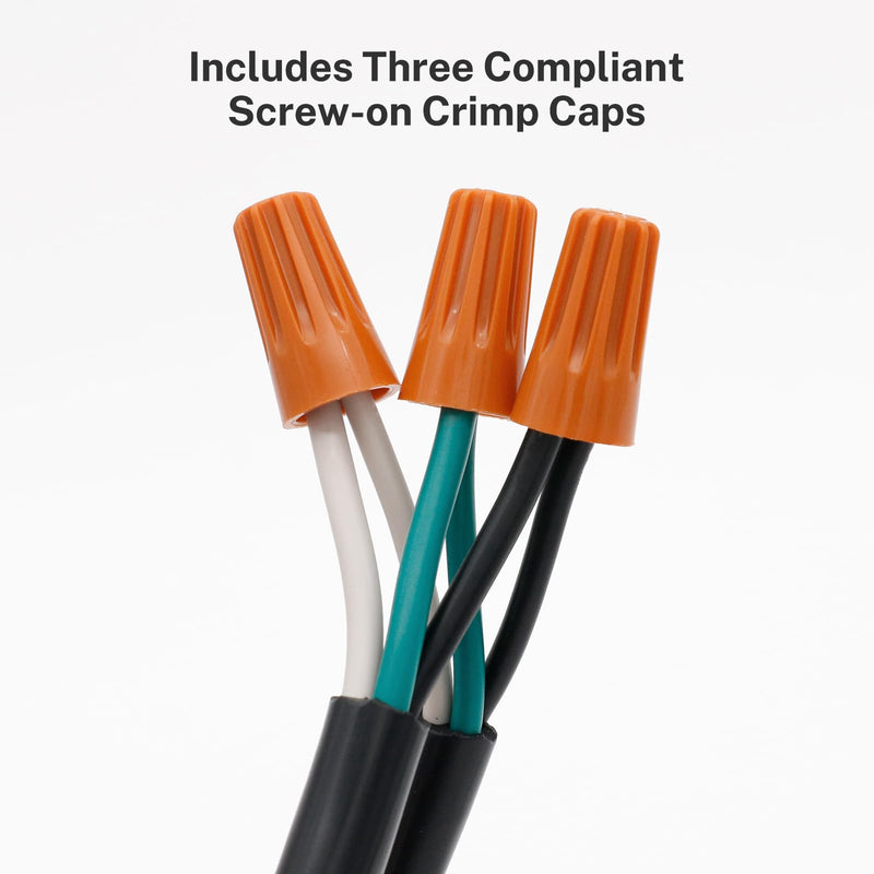 FIRMERST 14 Gauge 20 feet 3 Prong Power Cord Replacement with Three Screw Terminal, NEMA 5-15P