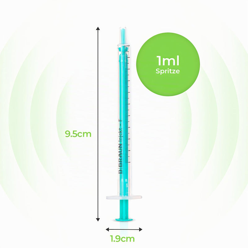 MedixX Disposable Syringes 1 ml without Needles in Various Sizes for Hobby and DIY Syringes Individually Sterile Packed in Practical Sliding Seal Bag (10 x 1 ml) 10 x 1 ml