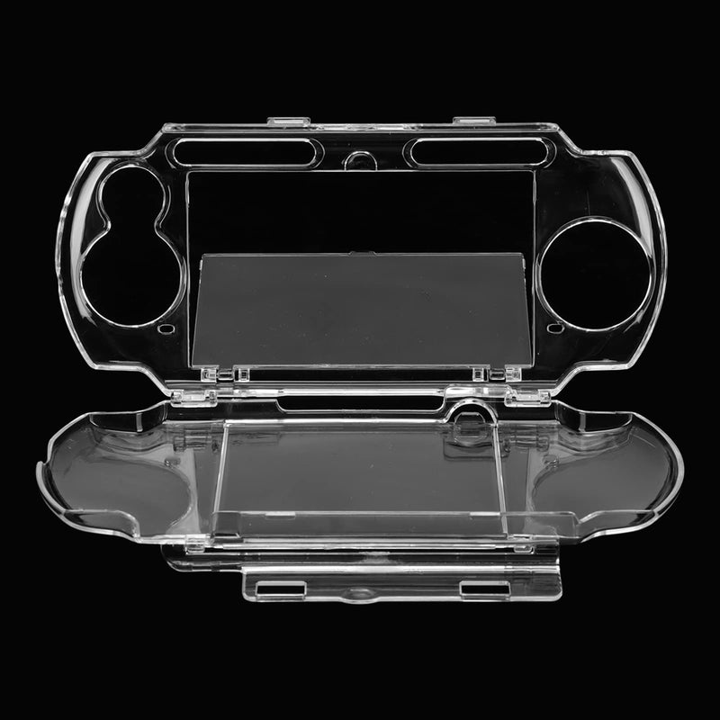 [Australia - AusPower] - Protective Shell, for PSP 2000 3000 Game Console, Transparent Crystal Protective Cover Shell Skin, Full Housing Case with Movie Bracket, Shock/Scratch Resistant 