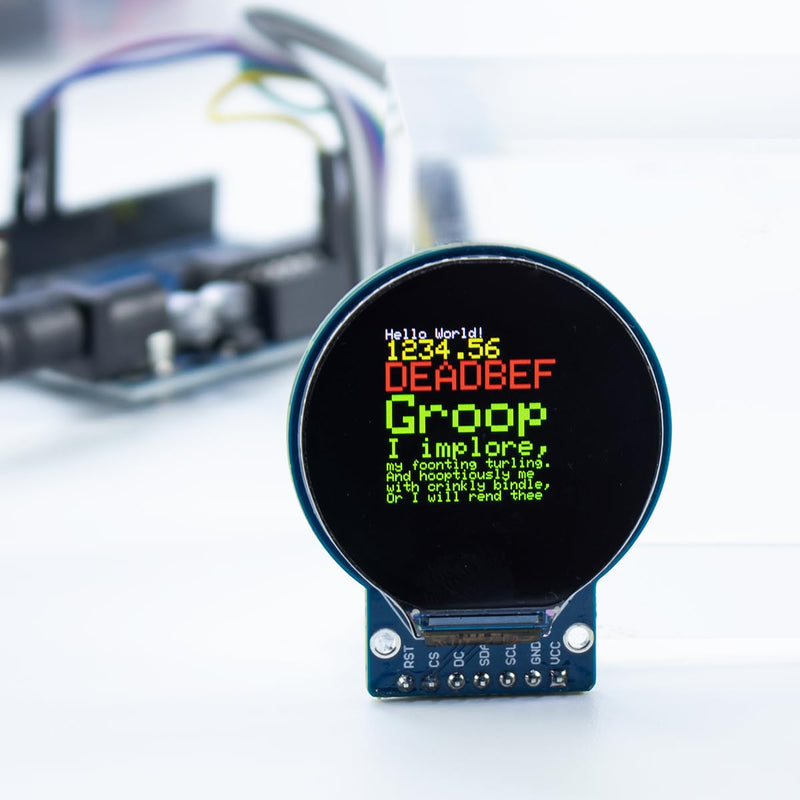 [Australia - AusPower] - 3PCS 1.28 Inch TFT LCD Round Display Screen Module RGB 240 * 240 GC9A01 Driver 4 Wire SPI for Arduino 
