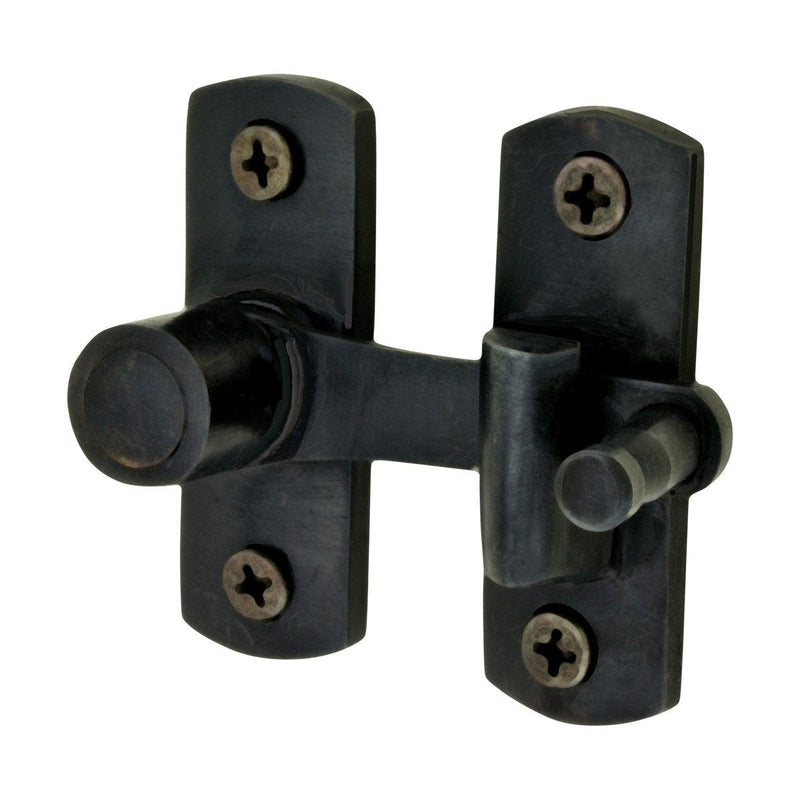 Renovators Supply Manufacturing Door Latch 2 in. Oil Rubbed Bronze Gate Latch/Barn Door Latch Lock with Mounting Hardware