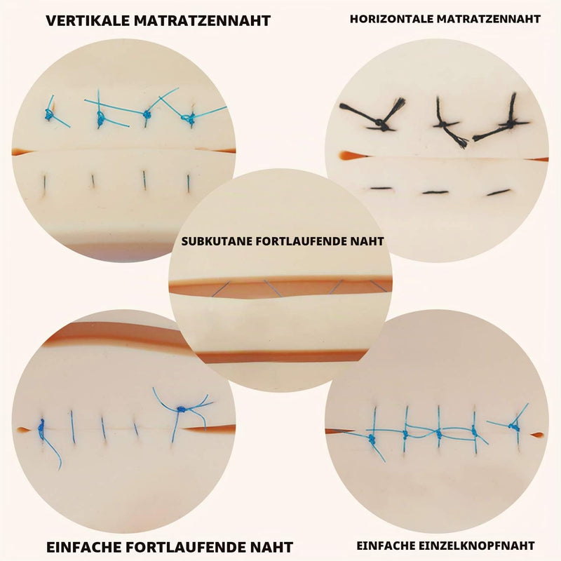 Medarchitect Upgraded Large 3 Layer Suture Pad with Wounds for Practice Sewing - Not Easy to Separate, Tear or Tear Small Specially designed for simulation training of medical students