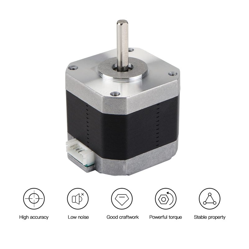 FYSETC Anycubi Mega Vype-r Extruder Nema 17 Stepper Motor 42-40 1.5A 2 Phase 1.8° Stepper Angle No Connecting Cable Compatible with I3 Meg S PRO X XYE Axis and Vype Y Axis 3D Printer Part or CNC